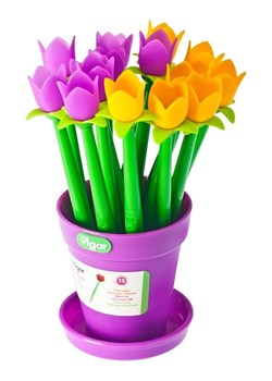 Vigar 16-częściowy zestaw w kolorze fioletowo-żółtym - wys. 16,5 cm ze sklepu Limango Polska w kategorii Akcesoria biurowe - zdjęcie 187816546