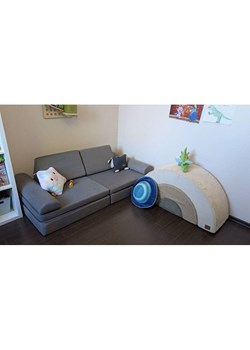 Bunky Kanapa &quot;Satellite&quot; w kolorze szarym do zabawy - 168 x 58 x 84 cm ze sklepu Limango Polska w kategorii Meble dziecięce - zdjęcie 187817336