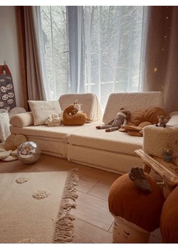 Bunky Kanapa &quot;Teddy&quot; w kolorze beżowym do zabawy - 168 x 58 x 84 cm ze sklepu Limango Polska w kategorii Meble dziecięce - zdjęcie 187817339