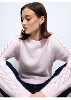 Mohito - Sweter z wełną alpaki - pastelowy różowy ze sklepu Mohito w kategorii Swetry damskie - zdjęcie 187817669