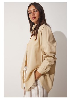 Happiness Istanbul Bluzka "Happiness Istanbul" w kolorze beżowym ze sklepu Limango Polska w kategorii Koszule damskie - zdjęcie 187819246
