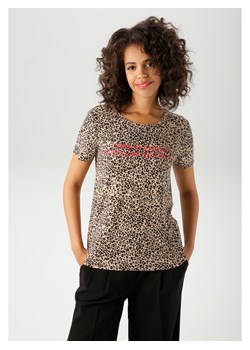 Aniston Koszulka w kolorze beżowo-czarnym ze sklepu Limango Polska w kategorii Bluzki damskie - zdjęcie 187819525
