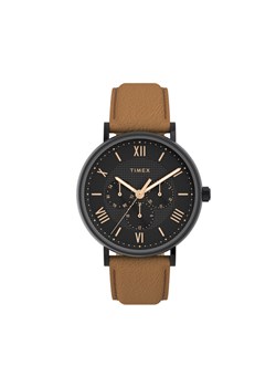 Zegarek Timex Dress Southview TW2V91600 Brązowy ze sklepu eobuwie.pl w kategorii Zegarki - zdjęcie 187819648