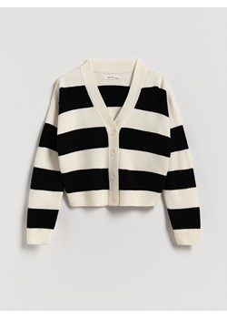 Reserved - Rozpinany kardigan z wiskozą - wielobarwny ze sklepu Reserved w kategorii Swetry dziewczęce - zdjęcie 187820718