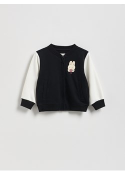 Reserved - Bluza bomber z nadrukiem - czarny ze sklepu Reserved w kategorii Bluzy dziewczęce - zdjęcie 187820768