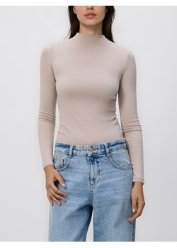 Reserved - Longsleeve z modalem - beżowy ze sklepu Reserved w kategorii Bluzki damskie - zdjęcie 187820776