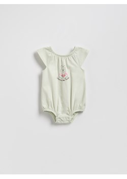 Reserved - Bawełniane body Kubuś Puchatek - jasnozielony ze sklepu Reserved w kategorii Odzież dla niemowląt - zdjęcie 187821216