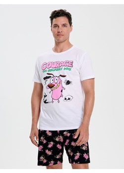 Sinsay - Bawełniana piżama dwuczęściowa z nadrukiem Courage the Cowardly Dog - wielobarwny ze sklepu Sinsay w kategorii Piżamy męskie - zdjęcie 187821756