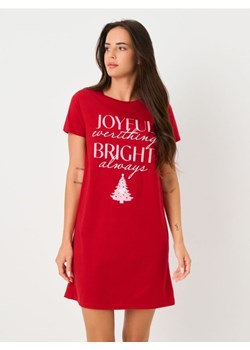 Sinsay - Świąteczna koszula nocna z choinką - czerwony ze sklepu Sinsay w kategorii Koszule nocne - zdjęcie 187821779
