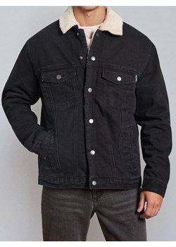Sinsay - Kurtka katana z kożuszkiem - czarny ze sklepu Sinsay w kategorii Kurtki męskie - zdjęcie 187821788
