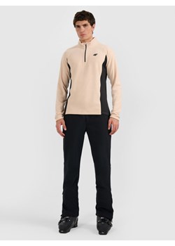 Męska bielizna termiczna polarowa (góra) 4F 4FWAW25UFLEM066 - beżowa ze sklepu Sportstylestory.com w kategorii Bielizna termoaktywna męska - zdjęcie 187821917