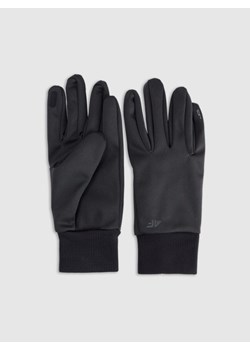 Rękawiczki uniseks Touch Screen 4F 4FWMM00AFGLU183 - czarne ze sklepu Sportstylestory.com w kategorii Rękawiczki męskie - zdjęcie 187821968
