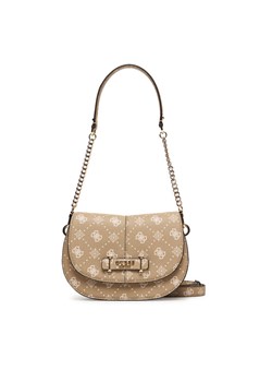 Torebka Guess Carrie Logo HWGP98 98200 Beżowy ze sklepu eobuwie.pl w kategorii Listonoszki - zdjęcie 187822196