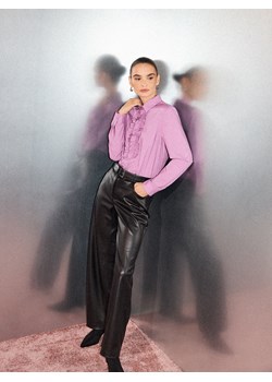 Mohito - Spodnie z imitacji skóry - czarny ze sklepu Mohito w kategorii Spodnie damskie - zdjęcie 187822829