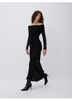 Reserved - Strukturalna sukienka maxi - czarny ze sklepu Reserved w kategorii Sukienki - zdjęcie 187823198