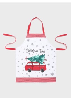 Sinsay - Świąteczny fartuch kuchenny z nadrukiem auta z choinką - wielobarwny ze sklepu Sinsay w kategorii Fartuchy kuchenne - zdjęcie 187823476