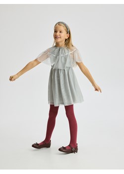 Reserved - Wzorzysta sukienka z bolerkiem - jasnoszary ze sklepu Reserved w kategorii Sukienki dziewczęce - zdjęcie 187823938