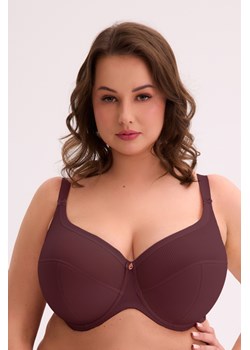 Gaia 1058M Sonia Maxi Biustonosz półusztywniany, bordowy ze sklepu kontri.pl w kategorii Biustonosze - zdjęcie 187824529