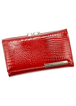 Gregorio portmonetka skóra naturalna czerwony Gregorio GF108 - kobieta ze sklepu lenaodniemowlakadoszkolniaka.pl w kategorii Portfele damskie - zdjęcie 187824787