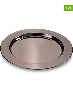 Echtwerk Podtalerze (2 szt.) w kolorze czarnym - Ø 33 cm ze sklepu Limango Polska w kategorii Naczynia - zdjęcie 187825627