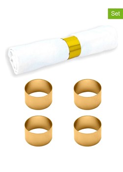 Echtwerk Obręcze (4 szt.) &quot;Rund&quot; w kolorze złotym do serwetek - Ø 4 cm ze sklepu Limango Polska w kategorii Akcesoria kuchenne - zdjęcie 187825677