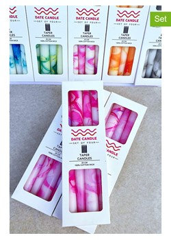 Lucky Bees Świece (4 szt.) w kolorze różowo-białym - 4x 65 g ze sklepu Limango Polska w kategorii Świece i dyfuzory - zdjęcie 187826127