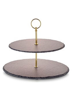 Echtwerk Etażerka w kolorze złoto-czarnym - wys. 40 x Ø 30 cm ze sklepu Limango Polska w kategorii Misy i tace dekoracyjne - zdjęcie 187826166