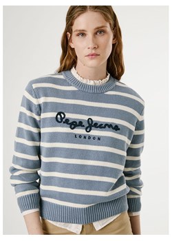 Pepe Jeans Sweter &quot;Caprice&quot; w kolorze kremowo-szaroniebieskim ze sklepu Limango Polska w kategorii Swetry damskie - zdjęcie 187826559