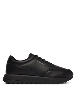 Calvin Klein Sneakersy City Runner Laceup Lth HM0HM02146 Czarny ze sklepu MODIVO w kategorii Buty sportowe męskie - zdjęcie 187828027