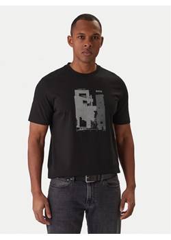 BOSS T-Shirt Imprint 50556007 Czarny Regular Fit ze sklepu MODIVO w kategorii T-shirty męskie - zdjęcie 187828049