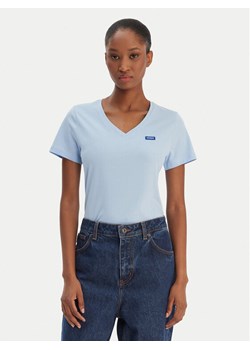 HUGO T-Shirt Classic 50513667 Niebieski Slim Fit ze sklepu MODIVO w kategorii Bluzki damskie - zdjęcie 187828186