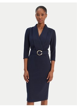 Rinascimento Sukienka koktajlowa CFC0126777003 Granatowy Slim Fit ze sklepu MODIVO w kategorii Sukienki - zdjęcie 187828187