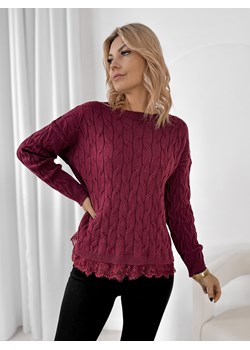 sweter moritz bordowy one size ze sklepu UBRA w kategorii Swetry damskie - zdjęcie 187829215