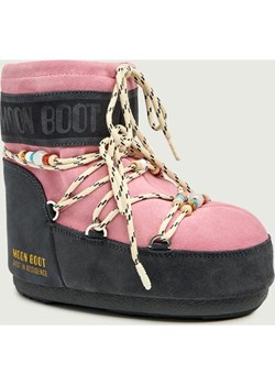 Moon Boot Śniegowce ICON LOW SUEDE BEADS | Moon Boot X Guest in Residence | zamsz ze sklepu Gomez Fashion Store w kategorii Śniegowce damskie - zdjęcie 187830225