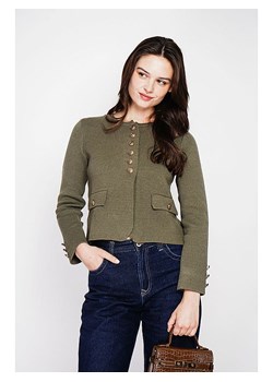 C&amp; Jo Kardigan w kolorze khaki ze sklepu Limango Polska w kategorii Swetry damskie - zdjęcie 187830425