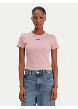 HUGO T-Shirt Baby 50510749 Różowy Slim Fit ze sklepu MODIVO w kategorii Bluzki damskie - zdjęcie 187831007
