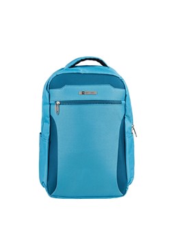 niebieski plecak podróżny 40x20x25 cm bagaż podręczny z rączką i uchw ze sklepu Słoń Torbalski w kategorii Torby podróżne - zdjęcie 187831098