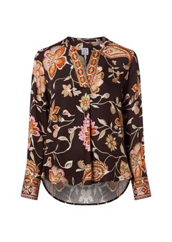 Emily van den Bergh Bluzka damska Kobiety wiskoza mocca wzorzysty ze sklepu vangraaf w kategorii Bluzki damskie - zdjęcie 187831247