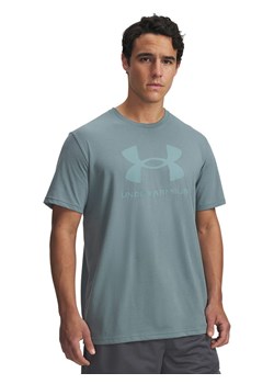 Under Armour Koszulka funkcyjna w kolorze błękitnym ze sklepu Limango Polska w kategorii T-shirty męskie - zdjęcie 187831355