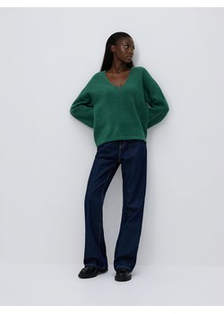 Reserved - Sweter z szerokimi rękawami - morski ze sklepu Reserved w kategorii Swetry damskie - zdjęcie 187831586