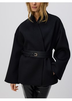 Reserved - Kurtka z dodatkiem wełny - czarny ze sklepu Reserved w kategorii Kurtki damskie - zdjęcie 187831768