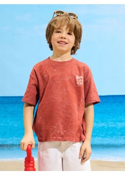 Sinsay - Koszulka oversize z nadrukiem na plecach - czerwony ze sklepu Sinsay w kategorii T-shirty chłopięce - zdjęcie 187832379