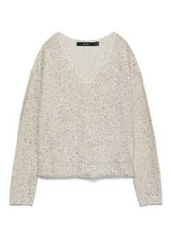 Vero Moda Sweter w kolorze kremowym ze sklepu Limango Polska w kategorii Swetry damskie - zdjęcie 187832435