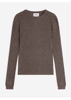 AUTHENTIC CASHMERE Kaszmirowy sweter "Bella" w kolorze szaro-beżowym ze sklepu Limango Polska w kategorii Swetry damskie - zdjęcie 187843505