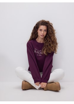 Reserved - Bluza z haftem - fioletowy ze sklepu Reserved w kategorii Bluzy damskie - zdjęcie 187849518
