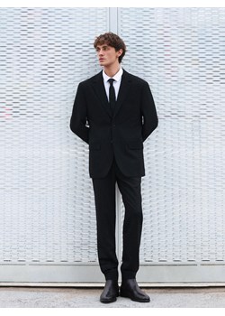 Reserved - Spodnie garniturowe slim fit - czarny ze sklepu Reserved w kategorii Spodnie męskie - zdjęcie 187849617