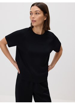 Reserved - T-shirt z modalem - czarny ze sklepu Reserved w kategorii Bluzki damskie - zdjęcie 187850168