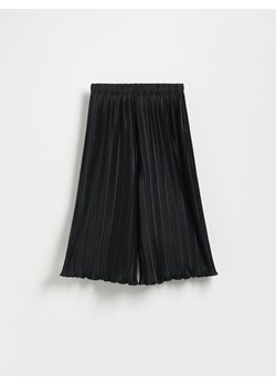 Reserved - Plisowane spodnie kuloty - czarny ze sklepu Reserved w kategorii Spodnie dziewczęce - zdjęcie 187850228