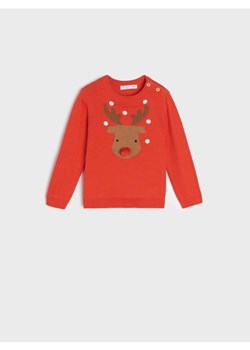 Sinsay - Świąteczny sweter z reniferem - czerwony ze sklepu Sinsay w kategorii Bluzy i swetry - zdjęcie 187850729