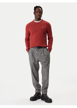 Gant Sweter 8050213 Czerwony Regular Fit ze sklepu MODIVO w kategorii Swetry męskie - zdjęcie 187851676